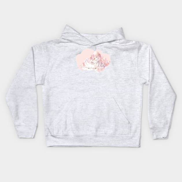 Cute Sleeping Chibi Kids Hoodie by InfinitelyPink